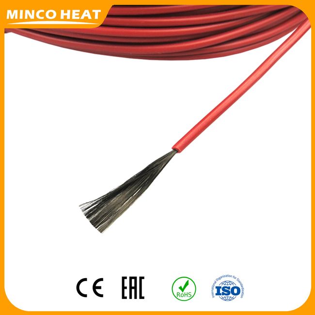 High Quanlity 12K 33ohm/m Fluoroplastic Carbon Fiber Heating Cable