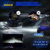 7 Inch Led GLASS Headlight round ORIGINAL CLASSIC LOOK Conversion Chrome pair H4