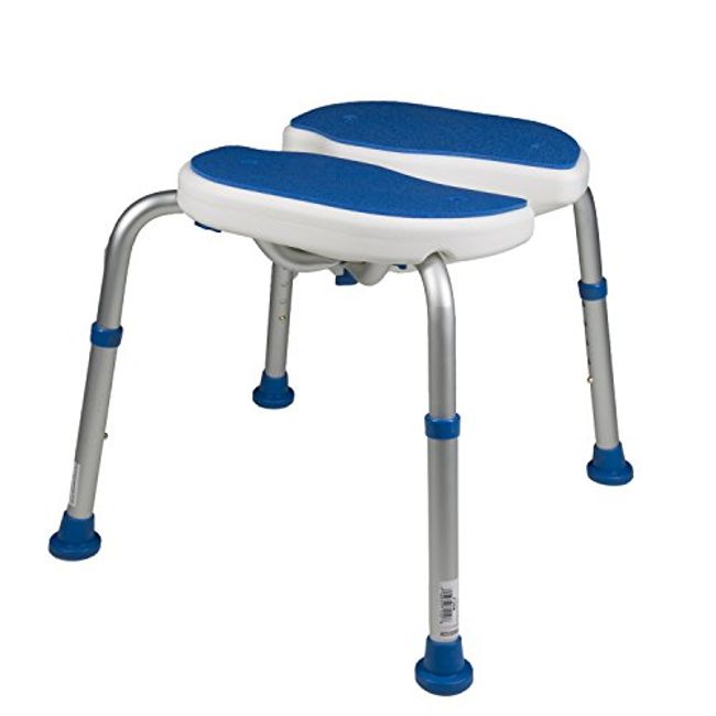 Padded Bath Safety Seat With Hygenic Cutout and Back Rest