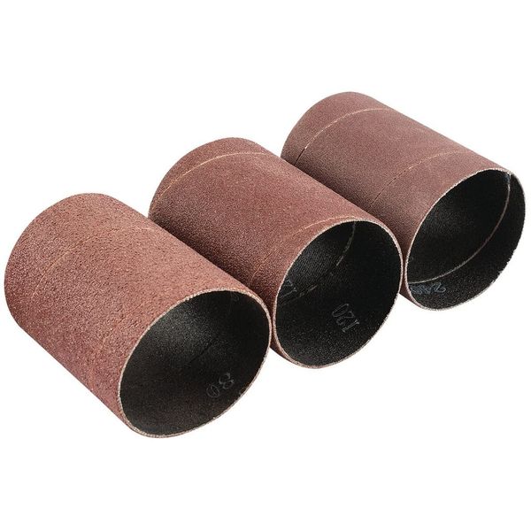 Draper 93358 93358 Pack of Three Assorted Grit Aluminium Oxide Sanding Sleeves (45 x 60 mm)