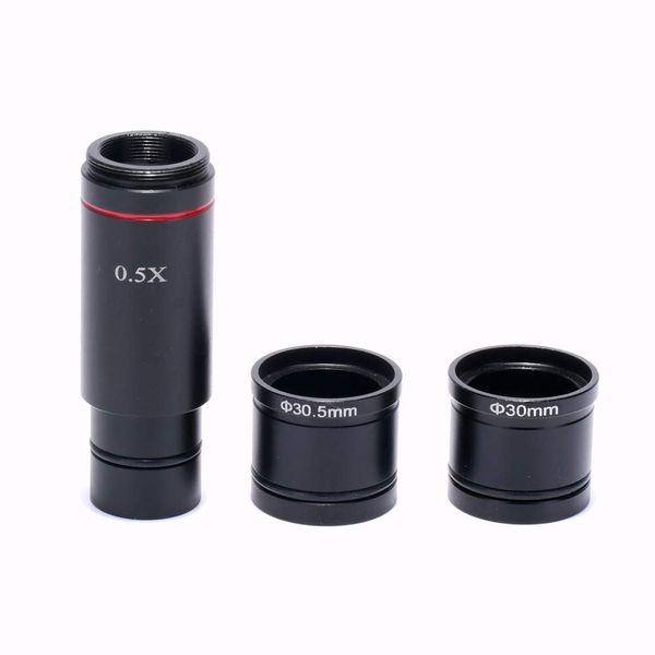 HAYEAR Eyepiece Microscope Adapter, Lens Magnification 0.5x, Connects C-Mount Camera to a Microscope, Compatible with Mirror Tubes: Inner Diameter: 0.9/1.2/1.2 inches (23.2/30/30.5 mm) Φ