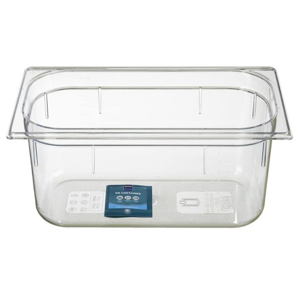 METRO Professional GN Container | Polycarbonat | 150 mm Höhe | Größe 1/3 | Gastronorm Behälter | transparent | spülmaschinenfest | mikrowellenfest | -40° bis 100°C
