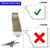 4-Pack Wedge Gutter Guards - Effortless Downspout Solutions for 5" Gutters