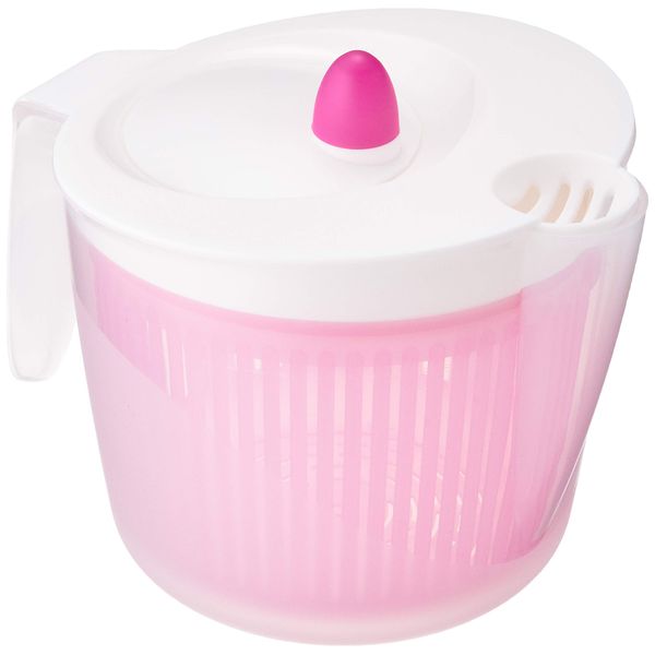 Pearl Metal Just Right Vegetable Colander PINK C-8490