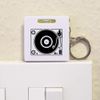 Azeeda 'Vinyl Record Player' Keyring Tape Measure/Spirit Level Tool (KM00035428)