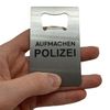 Open Police Stainless Steel Bottle Opener