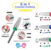 Nail Bit Combination 5 in 1 Multi Bit Silver QT-121 (F)
