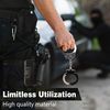 TacStealth Handcuffs with Two Keys & Handcuffs Case| Heavy Duty Black and Silver Steal Professional Grade | Bend/Break Free Secure Handcuffs