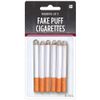 Fake Puff Cigarettes Costume Accessory - 3.25", 6 Count - Durable & Realistic - Ideal For Themed Parties & Theatrical Performances