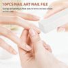 10 Pcs White Nail Buffer Block,Buffer Sanding Block for Natural Acrylic Nails,Professional Salon Nail Buffer Block,Nail Buffer Manicure Pedicure Tools(White)