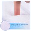 Inflatable Bath Pillow for Tub Large Pillows for Bath Terry Cloth Bath Pillow Neck Support Spa Pillow with Suction Cup for Bathtub Soft Comfortable Bath Cushion, Hot Tub (White)
