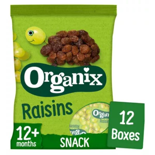 Organix Mini Organic Raisin Fruit Snack Boxes Multipack 168g