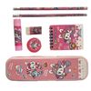 STATIONAEY SET childrens school drawing pencils book eraser sharpener in CASE