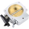 Silver 92mm Throttle Body TPS Throttle  + Sensor 4-Bolt for LSX LS LS1 LS2 LS7