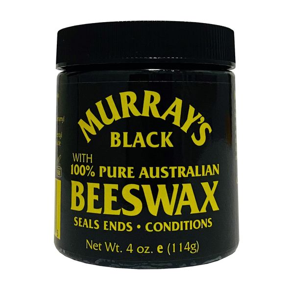 Murrays Black Beeswax 3.5 Ounce Jar (103ml) (3 Pack)