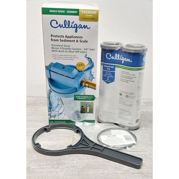 Culligan HF-360A Valve-In-Head Standard 10 x 2.5 Inch Clear Water Filter Housing