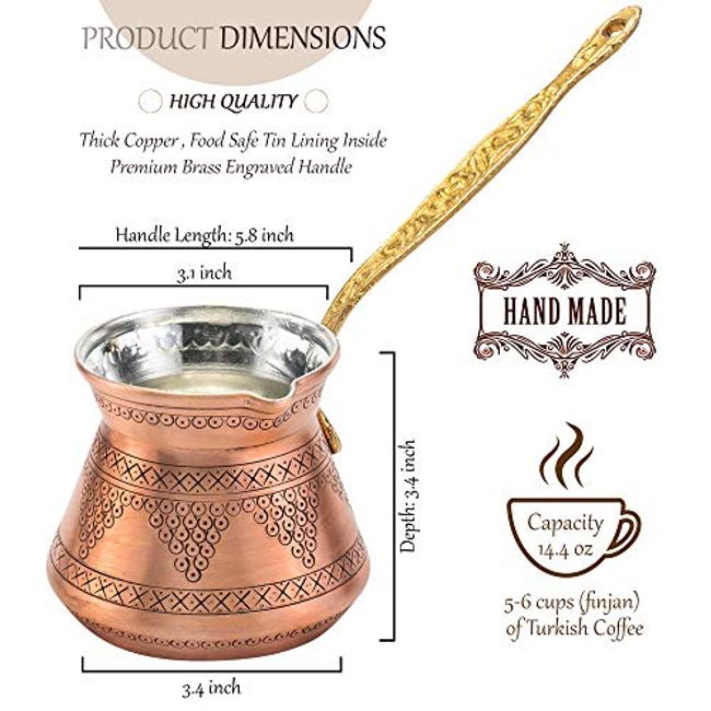 Turkish Coffee Set Copper Coffee Pot Arabic Coffee Set 