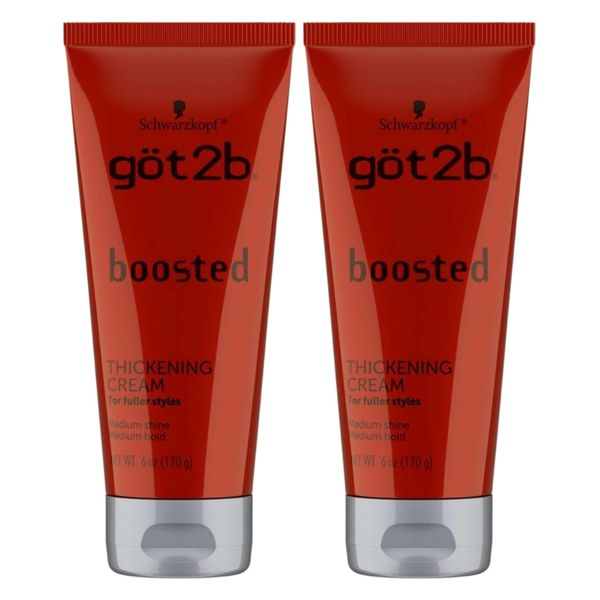 Got 2B Boosted Thickening Cream 6 Ounce (Pack of 2)