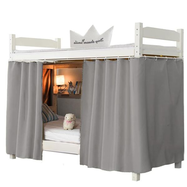 Navhao Dorm Home Solid Thicken Bunk Blackout Bed Curtains Cloth Bed Canopy Students Single Sleeper