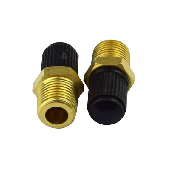 2X Tank Valve, 1/4" NPT Nickel Plated Brass Air Compressor Tank Fill Valve Performance Tool