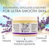The Keys Salt Scrub Premium Exfoliating Sea Salt Body Skin Scrubs - Made with Pure Florida Sea Salt (Lavender, 12 oz)