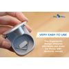 Pill Cutter Splitter with Pill Box by Pill Mill - Blade That Will Never Dull - Grip Handle Cuts Small or Large Pills with Ease - Light and Durable Tablet Divider - Perfect Medicine Slicer for Travel
