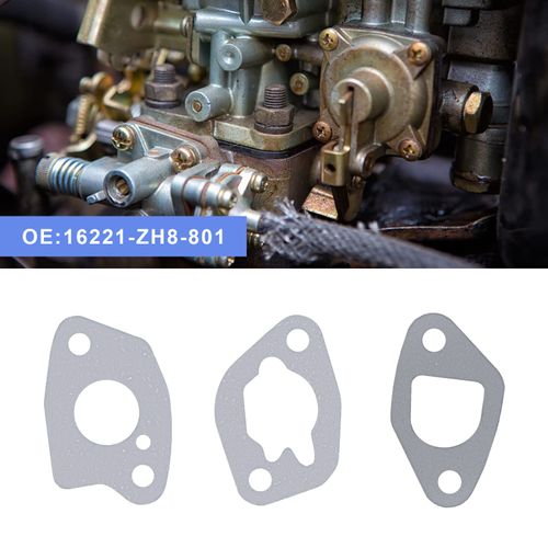 YINETTECH 2 Sets Carburetor Carb Gasket Kit 16221-ZH8-801 Compatible with Honda GX120 GX140 GX160 GX200 168F Gasoline Engine Carburettor Air Filter Heat Shield Gasket
