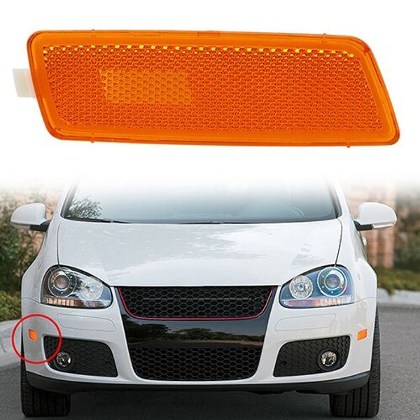 GOLF FACE PATCH UV PROTECTION POSSBAY Car Front Bumper Side Marker Light Turn Indicator Shell Indicator Housing Volkswagen Golf R32 GTI Rabbit 2006-2009