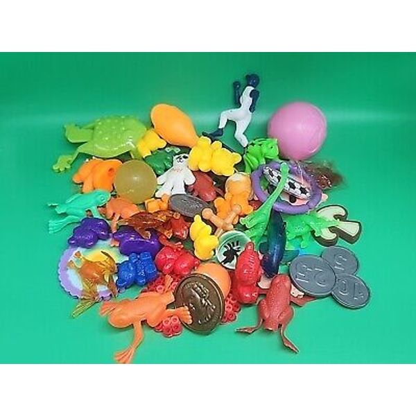 50pc Toy Mini Figure Lot Assorted Child Gift Novelty Vending Machine Junk Drawer