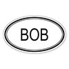 CafePress Bob Oval Design Oval Sticker Car Bumper Sticker