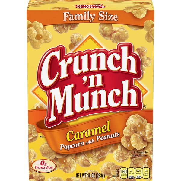 Crunch 'n Munch Caramel Popcorn With Peanuts, 10 oz