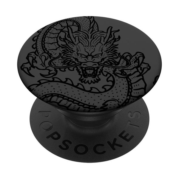 Dragon Art Drawing Design for Dragon Fan PopSockets Standard PopGrip