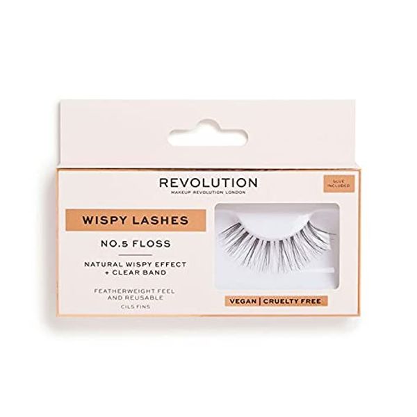 Makeup Revolution Wispy Lashes No.5 Floss Natural False Eyelashes