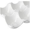 Apollo 1742 White Ceramic 6 Egg Holder, 15.7x10x3.8