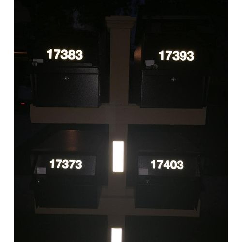 Reflective Mailbox Numbers Sticker Decal Die Cut Classic Style Vinyl Waterproof Number Self Adhesive 5 Sets (3" x 5 set) for Signs, Door, Cars, Trucks, Home, Business, Address Number (3inch, 5 sets)