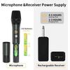 Wireless Microphones for Karaoke, Wireless Dual Handheld Dynamic Mic System Set