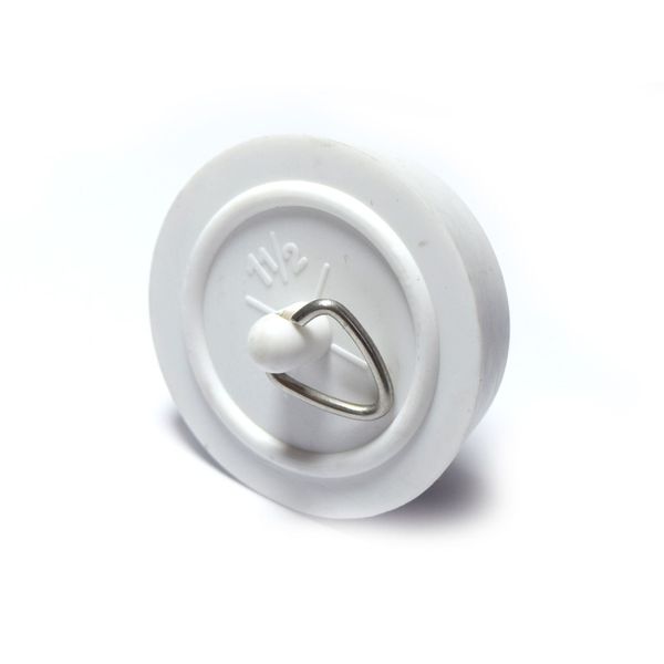 New Basin Plugs, 38mm (1.1/2 Inch) White 3 Plugs