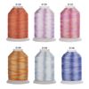 Simthread 6 Spools 1000M(1100Y) Polyester Machine Embroidery Threads, 40wt 100% Polyester Threads for All Embroidery Machines