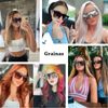 Grainas 0BVJ Sunglasses with Black Frame and Double Grey Slice Acrylic