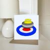 'Curling' Blank Greeting Card (GC00012154)