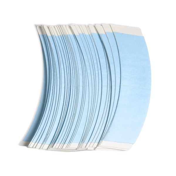 36 Pcs/Bag Double Sided Adhesive Tapes for Hair Extension Lace Front Support Toupee Wigs (Blue Color 1/2)