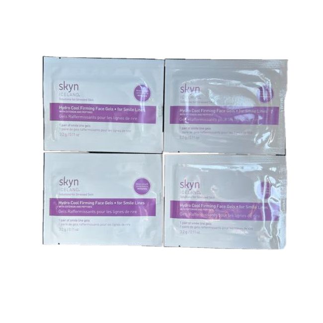 4 of skyn ICELAND Hydro Cool Firming Face Gel for Smile Lines Four Pieces Set