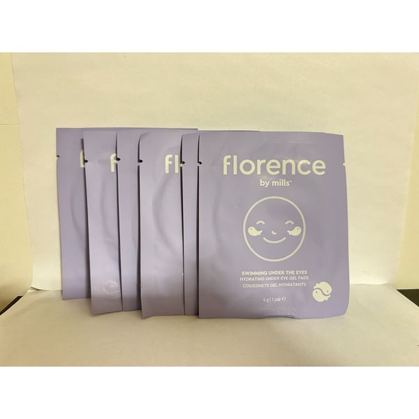 X6 Mills Florence Swimming Under The Eyes Hydrating Gel Pads 1 Pair Each Sealed