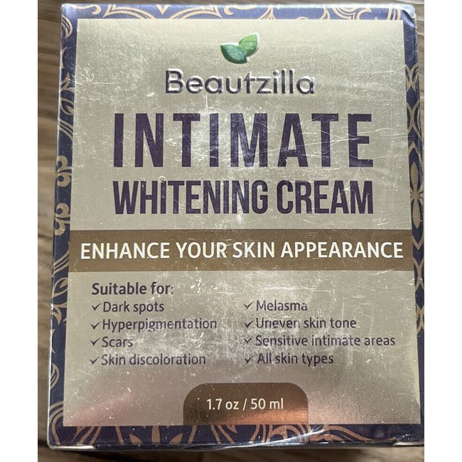 Beautzilla Intimate Whitening Cram Enhance Your Skin 1.7 Oz Exp 9/2024