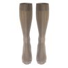NuVein Women's Compression Socks, 15-20 mmHg Support, Cable Knit Pattern, Over Calf Knee High, Tan, Medium