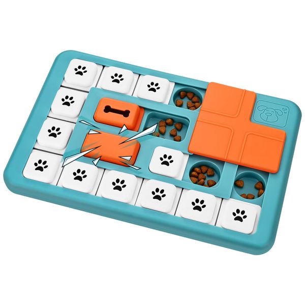 FOXMM Dog Puzzle Toys for Large Medium Small Dogs,Interactive Dog Toys for IQ Training & Mental Stimulating,Dog Enrichment Toys with Squeak Design,Dog Treat Puzzle for Fun Slow Feeder