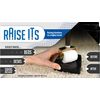 Raise ITS Furniture Risers Bed Riser, Black 1"x4"x4" (8 Count)