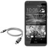 BoxWave Cable Compatible with HTC Desire 820G+ Dual sim - Micro USB DuraCable, Braided Micro USB Charging Cable - Space Grey