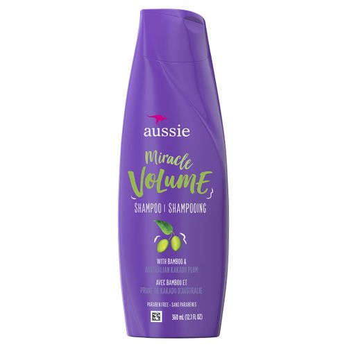 Aussie For Fine Hair Paraben-free Miracle Volume Shampoo W/Plum & Bamboo, 12.1 Fl Oz