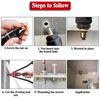 520PCs Rivet Nut to Rivnut Tool Nut Setter Thread Setting Nutsert Gun Metric&SAE